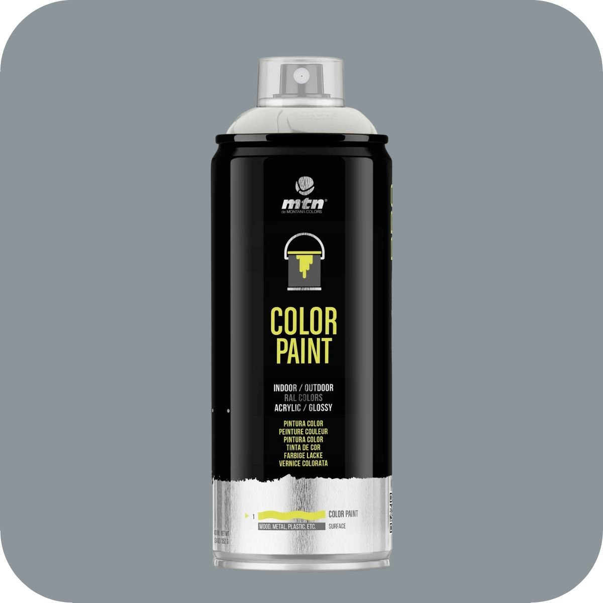 MTN PRO Silver Grey- RAL 7001 - Aérosol 400 ml